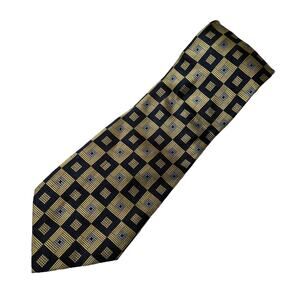 Valerio Garati Silk Navy Gold Tie